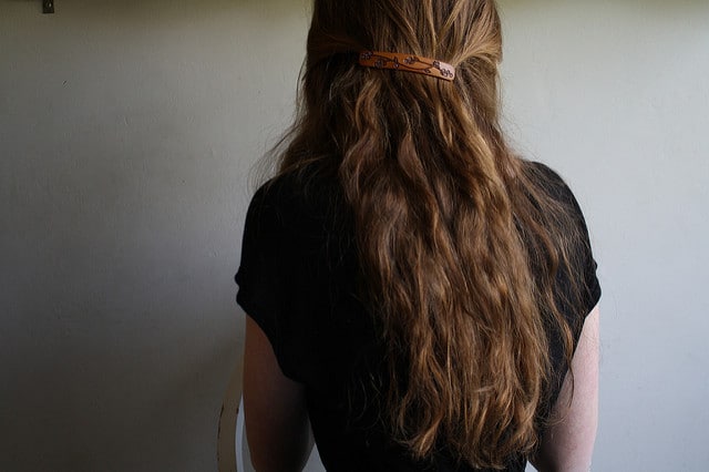girl with a long hair