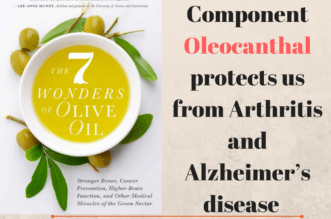 Olive oil Component Oleocanthal protects us from Arthritis and Alzheimer’s disease
